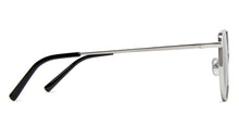 Load image into Gallery viewer, Silver Cat Eye Full Rim Wide Women Sunglasses by Vincent Chase Polarized-139364