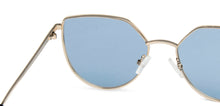 Load image into Gallery viewer, Gold Cat Eye Full Rim Wide Women Sunglasses by Vincent Chase Polarized-139365