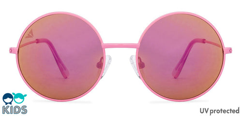 Pink Round Full Rim Kids Sunglasses by Vincent Chase Kids-130257