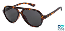 Load image into Gallery viewer, Brown Aviator Full Rim Kids Sunglasses by Vincent Chase Kids-131054