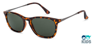Brown Rectangle Full Rim Kids Sunglasses by Vincent Chase Kids-131059