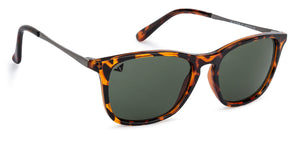 Brown Rectangle Full Rim Kids Sunglasses by Vincent Chase Kids-131059