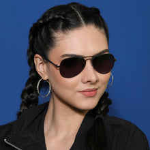 Load image into Gallery viewer, Grey Aviator Full Rim Unisex Sunglasses by Vincent Chase Online-131297