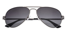 Load image into Gallery viewer, Grey Aviator Full Rim Unisex Sunglasses by Vincent Chase Online-131297