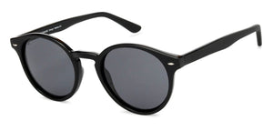 Black Round Full Rim Unisex Sunglasses by Vincent Chase Polarized-131321