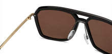Load image into Gallery viewer, Gold Hexagonal Full Rim Unisex Sunglasses by Vincent Chase Polarized-146644