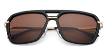Load image into Gallery viewer, Gold Hexagonal Full Rim Unisex Sunglasses by Vincent Chase Polarized-146644