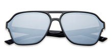 Load image into Gallery viewer, Black Geometric Full Rim Unisex Sunglasses by Vincent Chase Polarized-203728