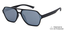 Load image into Gallery viewer, Black Hexagonal Full Rim Unisex Sunglasses by Vincent Chase Polarized-140465