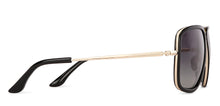 Load image into Gallery viewer, Gold Square Full Rim Unisex Sunglasses by Vincent Chase Polarized-138531