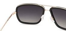Load image into Gallery viewer, Gold Square Full Rim Unisex Sunglasses by Vincent Chase Polarized-202871