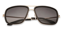 Load image into Gallery viewer, Gold Square Full Rim Unisex Sunglasses by Vincent Chase Polarized-138531