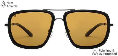 Black Square Full Rim Unisex Sunglasses by Vincent Chase Polarized-146647