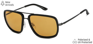 Black Square Full Rim Unisex Sunglasses by Vincent Chase Polarized-146647