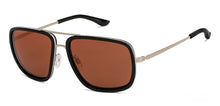 Load image into Gallery viewer, Gold Square Full Rim Unisex Sunglasses by Vincent Chase Polarized-146648