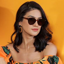 Load image into Gallery viewer, Brown Round Full Rim Unisex Sunglasses by Vincent Chase Online-139500