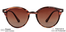 Load image into Gallery viewer, Brown Round Full Rim Unisex Sunglasses by Vincent Chase Online-139500