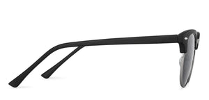 Black Clubmaster Full Rim Wide Unisex Sunglasses by Vincent Chase Polarized-137709