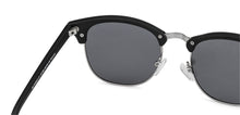 Load image into Gallery viewer, Black Clubmaster Full Rim Wide Unisex Sunglasses by Vincent Chase Polarized-137709