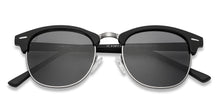 Load image into Gallery viewer, Black Clubmaster Full Rim Wide Unisex Sunglasses by Vincent Chase Polarized-137709