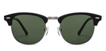Load image into Gallery viewer, Black Clubmaster Full Rim Unisex Sunglasses by Vincent Chase Polarized-200484