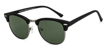 Load image into Gallery viewer, Black Clubmaster Full Rim Unisex Sunglasses by Vincent Chase Polarized-200484