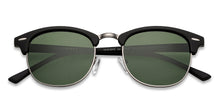 Load image into Gallery viewer, Black Clubmaster Full Rim Unisex Sunglasses by Vincent Chase Polarized-200484