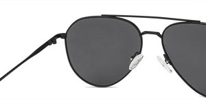 Black Aviator Full Rim Unisex Sunglasses by Vincent Chase Polarized-138378