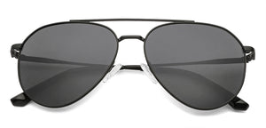 Black Aviator Full Rim Unisex Sunglasses by Vincent Chase Polarized-138378