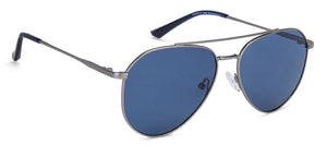 Grey Aviator Full Rim Unisex Sunglasses by Vincent Chase Polarized-138381
