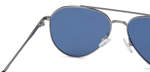 Grey Aviator Full Rim Unisex Sunglasses by Vincent Chase Polarized-138381