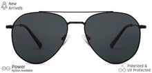 Load image into Gallery viewer, Gold Aviator Full Rim Unisex Sunglasses by Vincent Chase-149273