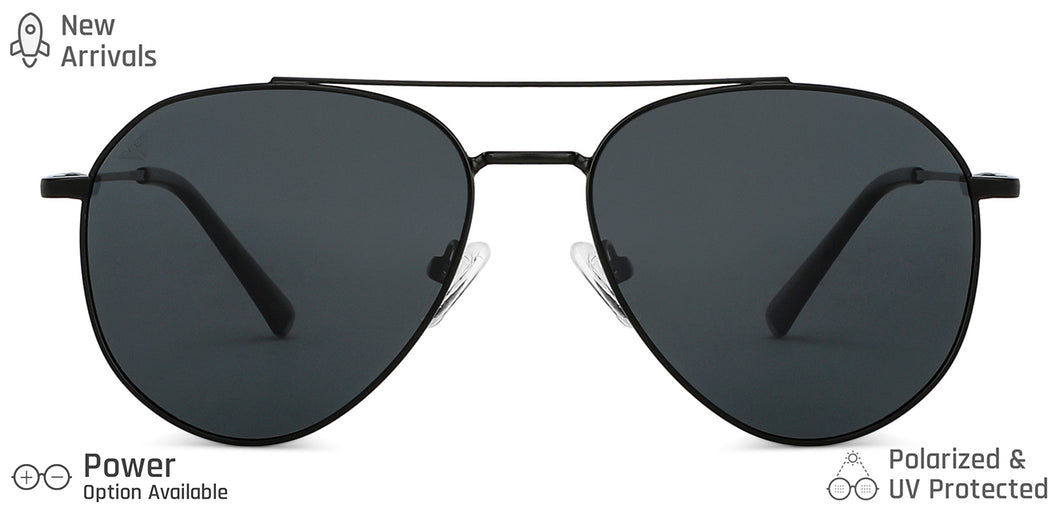 Gold Aviator Full Rim Unisex Sunglasses by Vincent Chase-149273