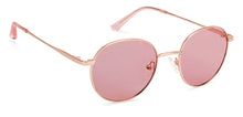 Load image into Gallery viewer, Gold Round Full Rim Medium Unisex Sunglasses by Vincent Chase Polarized-138395