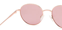 Load image into Gallery viewer, Gold Round Full Rim Medium Unisex Sunglasses by Vincent Chase Polarized-138395