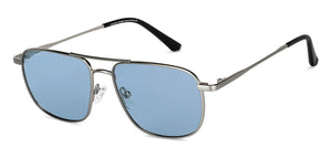 Gunmetal Square Full Rim Unisex Sunglasses by Vincent Chase-149034