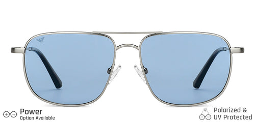 Gunmetal Square Full Rim Unisex Sunglasses by Vincent Chase-149034