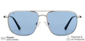 Gunmetal Square Full Rim Unisex Sunglasses by Vincent Chase-149034