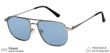 Load image into Gallery viewer, Gunmetal Square Full Rim Unisex Sunglasses by Vincent Chase-149034