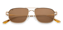 Load image into Gallery viewer, Gold Square Full Rim Unisex Sunglasses by Vincent Chase-149035