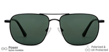 Load image into Gallery viewer, Black Square Full Rim Unisex Sunglasses by Vincent Chase-149036