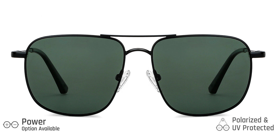 Black Square Full Rim Unisex Sunglasses by Vincent Chase-149036