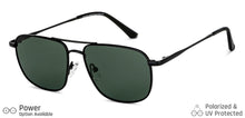 Load image into Gallery viewer, Black Square Full Rim Unisex Sunglasses by Vincent Chase-149036