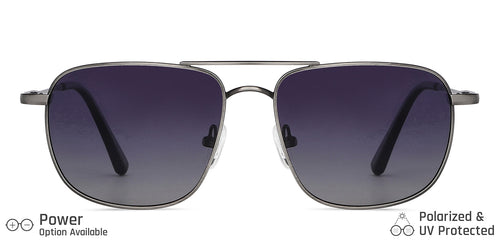 Grey Square Full Rim Unisex Sunglasses by Vincent Chase Polarized-146631