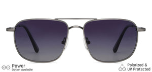 Grey Square Full Rim Unisex Sunglasses by Vincent Chase Polarized-146631
