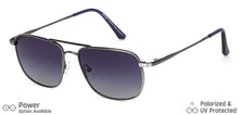 Load image into Gallery viewer, Grey Square Full Rim Unisex Sunglasses by Vincent Chase Polarized-146631