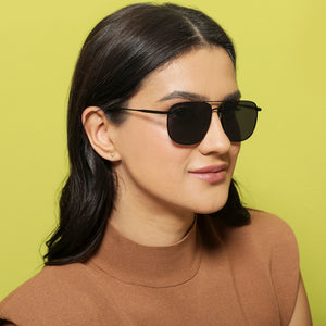 Black Square Full Rim Unisex Sunglasses by Vincent Chase Polarized-138410