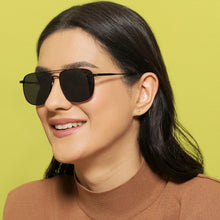 Load image into Gallery viewer, Black Square Full Rim Unisex Sunglasses by Vincent Chase Polarized-138410