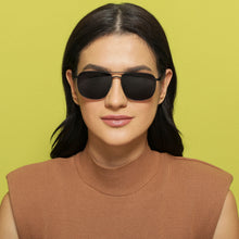 Load image into Gallery viewer, Black Square Full Rim Unisex Sunglasses by Vincent Chase Polarized-138410