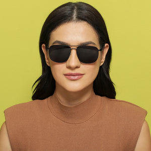 Black Square Full Rim Unisex Sunglasses by Vincent Chase Polarized-138410
